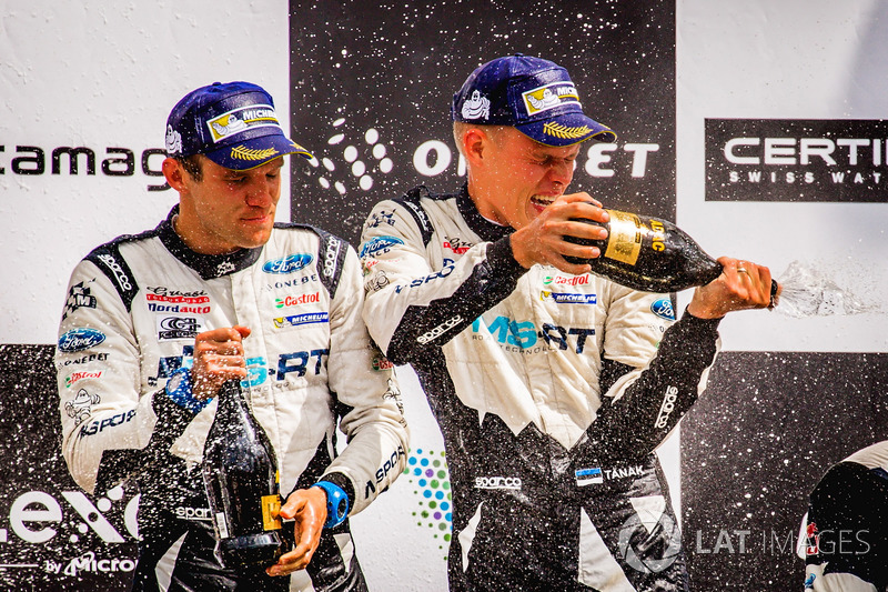 Podium : les vainqueurs Ott Tänak, Martin Järveoja, Ford Fiesta WRC, M-Sport