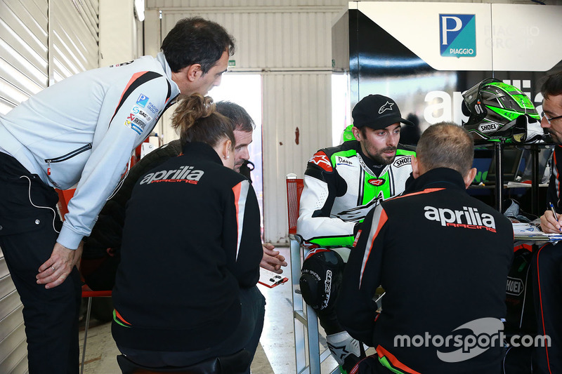 Eugene Laverty, Aprilia equipo de prueba