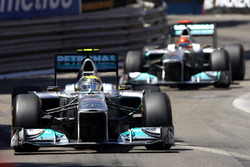 Nico Rosberg, Mercedes GP W02, Michael Schumacher, Mercedes GP W02