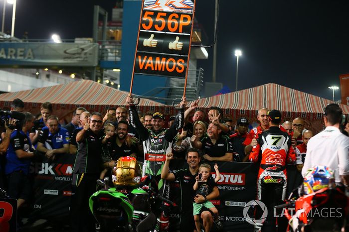 Jonathan Rea, Kawasaki Racing en Parc Ferme
