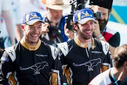 Jean-Eric Vergne, Techeetah, Andre Lotterer, Techeetah make up the first 1st 2nd finsih in Formula E