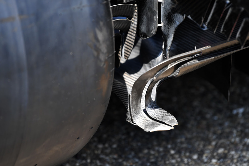 Difusor trasero del Mercedes-AMG F1 W09