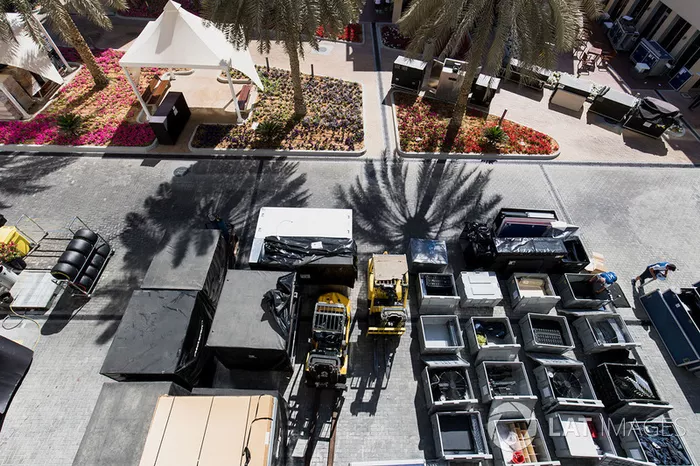 Embalaje en el paddock