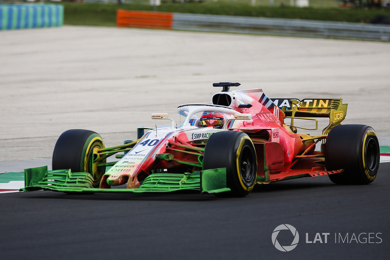 Robert Kubica, Williams FW41, con la vernice flow-vis
