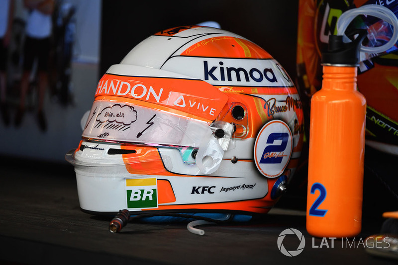 Helmet of Stoffel Vandoorne, McLaren