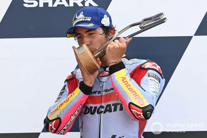 Podio: ganador de la carrera Enea Bastianini, Gresini Racing