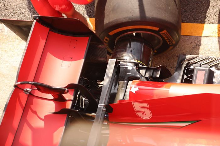 Detalle trasero del Ferrari SF1000