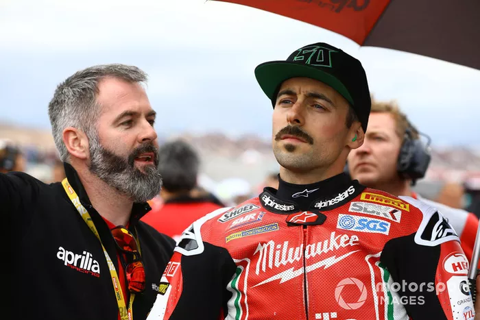 Phil Marron, Eugene Laverty, Milwaukee Aprilia