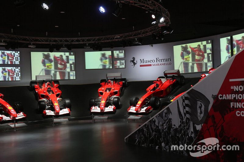 The 'Michael 50' exhibition in the Ferrari Museum in Maranello