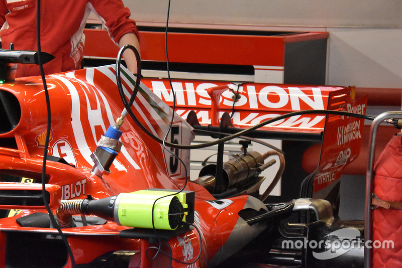 Alerón trasero del Ferrari SF71H