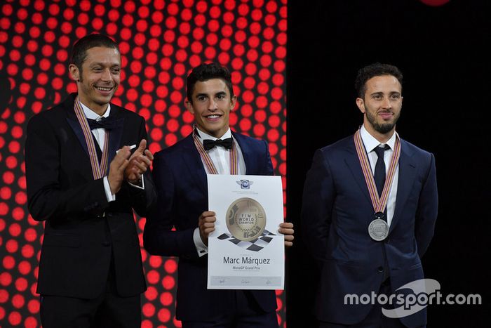 Valentino Rossi - Yamaha Factory Racing, Marc Marquez - Repsol Honda, Andrea Dovizioso - Ducati