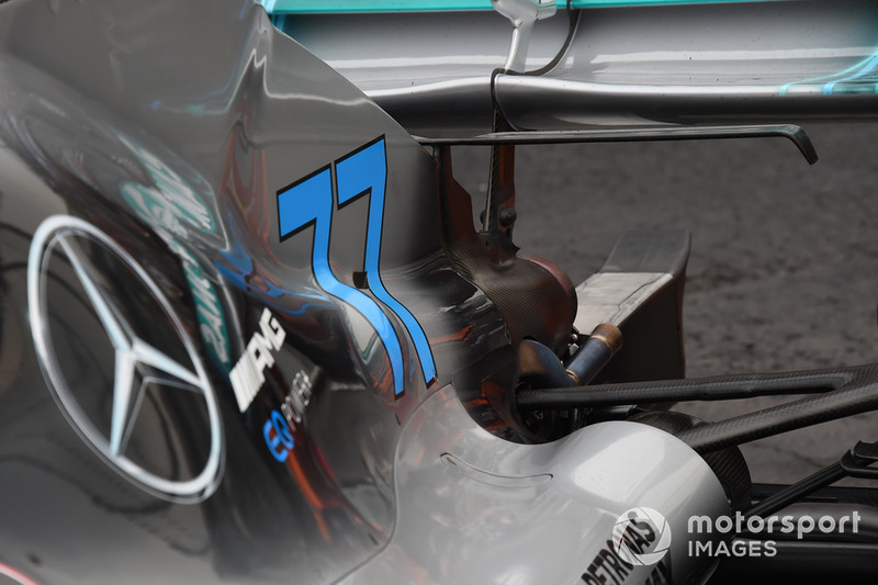 Bagian belakang Mercedes AMG F1 W09 EQ Power+ milik Valtteri Bottas