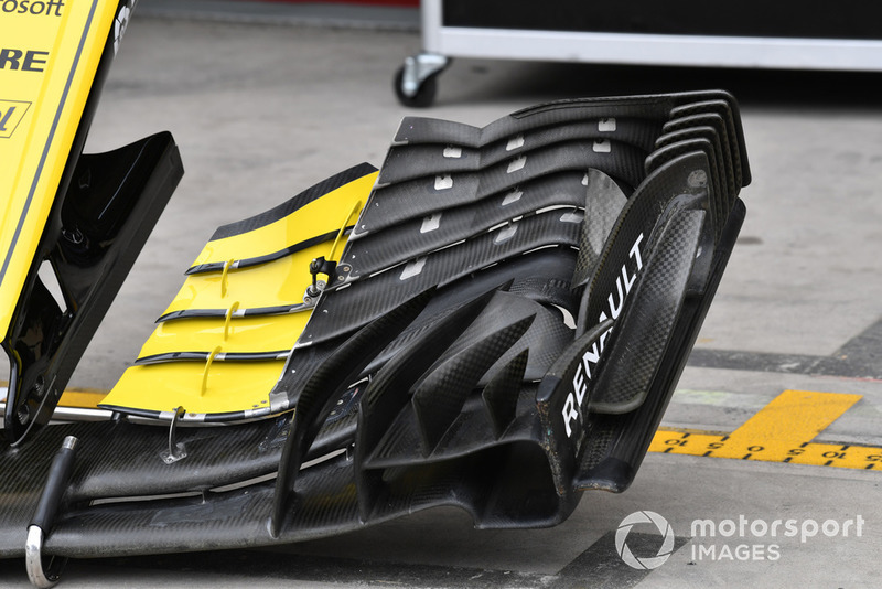 Renault Sport F1 Team R.S. 18, első szárny, részlet