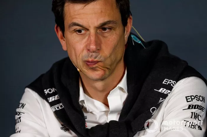 Toto Wolff, team principal Mercedes AMG, durante la conferenza stampa dei Team Principal