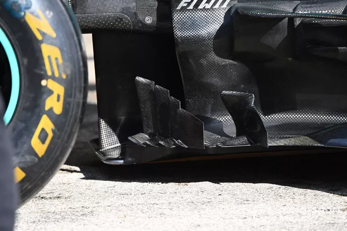 Mercedes technical detail