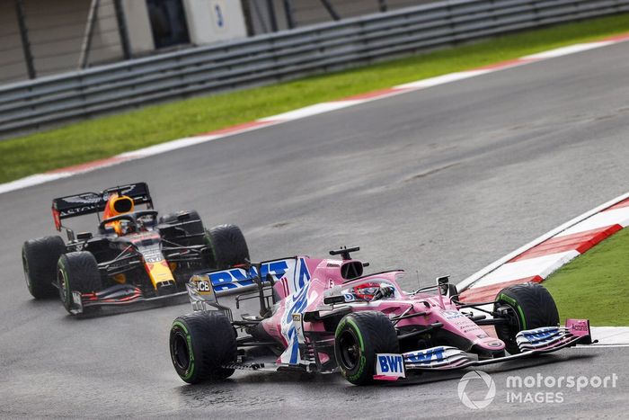 Sergio Pérez, Racing Point RP20, Max Verstappen, Red Bull Racing RB16