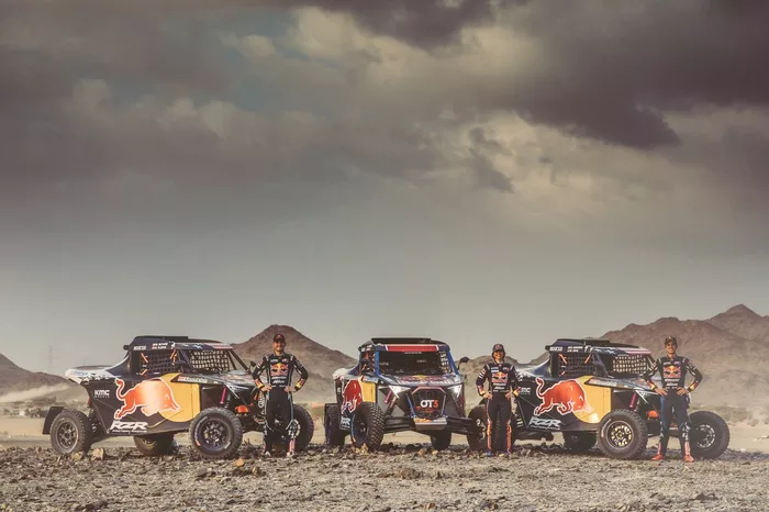 Cristina Gutiérrez Herrero, Mitchell Guthrie, Seth Quintero,  RedBull off-road team USA