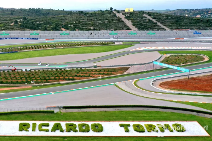 Vista aérea del circuito Ricardo Tormo de Cheste, en Valencia