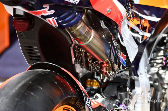 Detalle de la moto de Repsol Honda Team