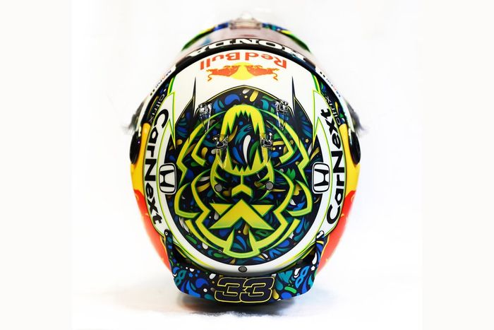 Helmet of Max Verstappen, Red Bull Racing