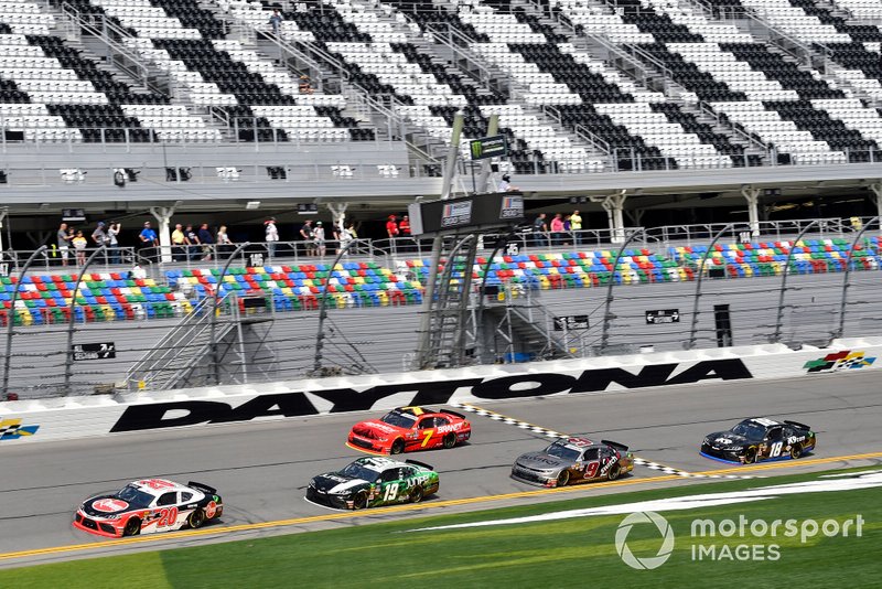 Christopher Bell, Joe Gibbs Racing, Toyota Supra Rheem and Brandon Jones, Joe Gibbs Racing, Toyota Supra Juniper