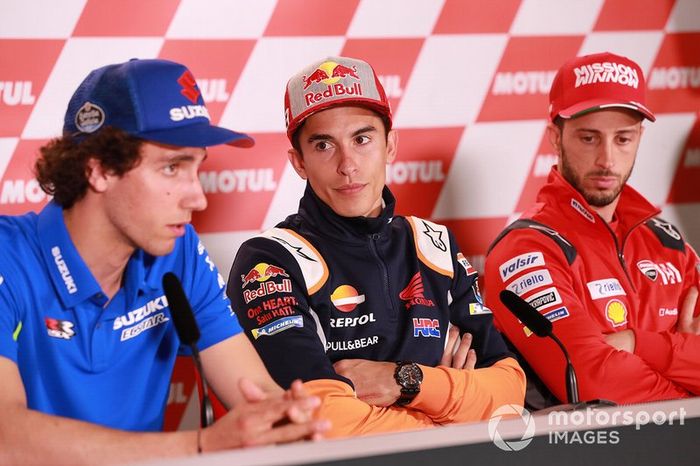 Alex Rins, Team Suzuki MotoGP, Marc Marquez, Repsol Honda Team, Andrea Dovizioso, Ducati Team