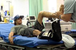 Pietro Fittipaldi during rehabilitation
