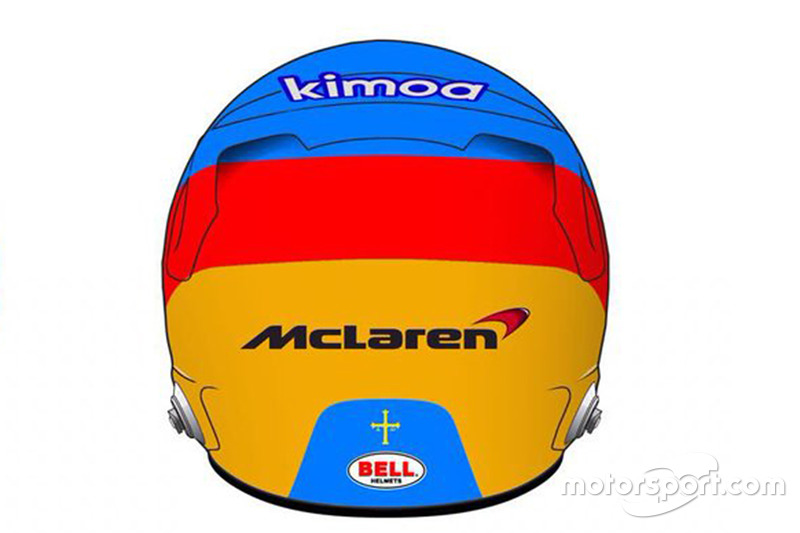 Casco de Fernando Alonso, McLaren