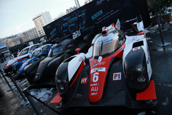 Les voitures du WEC sous la neige à Paris