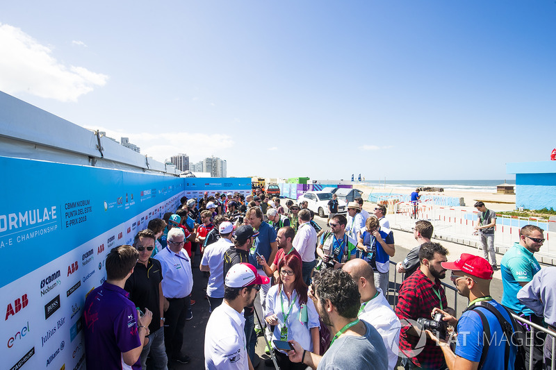 Alex Lynn, DS Virgin Racing, Andre Lotterer, Techeetah, speak to the media