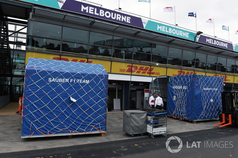 Freight in pit lane