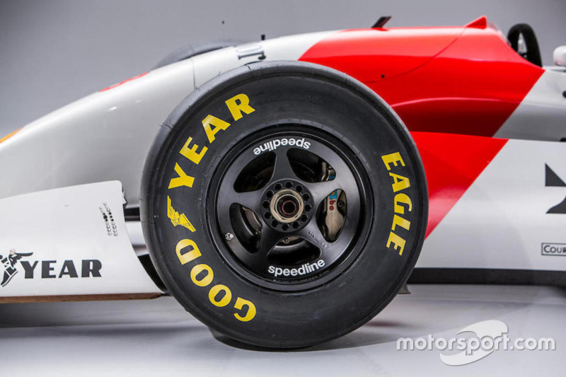 La McLaren-Cosworth Ford MP4/8A d'Ayrton Senna