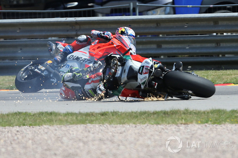 La caduta di Cal Crutchlow, Team LCR Honda