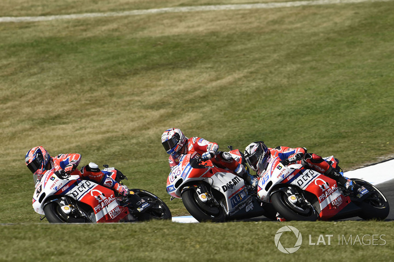Danilo Petrucci, Andrea Dovizioso et Scott Redding