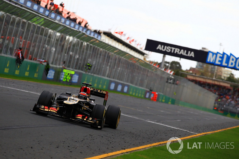 Kimi Raikkonen, Lotus F1 Team E21. Al via della stagione Kimi stupisce con il successo a Melbourne