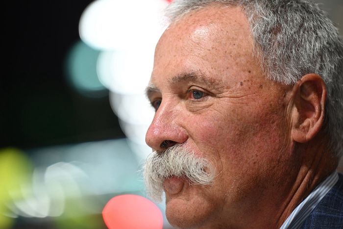 Chase Carey, de Liberty Media, antes del Gran Premio de F1 de Las Vegas