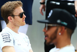 Lewis Hamilton, Mercedes AMG F1 Team and Nico Rosberg, Mercedes AMG F1 Team