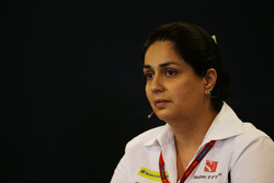 Маніша Кальтнборн, керівник Sauber Team під час прес-конференції FIA