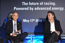 Alejandro Agag, CEO Formula E, Francesco Starace, CEO General Manager Enel Group