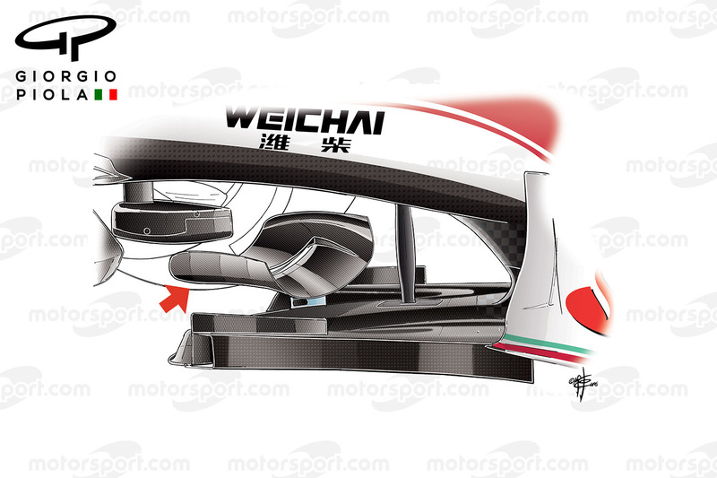 Ferrari SF16-H: Chassis-Winglet in Mexiko