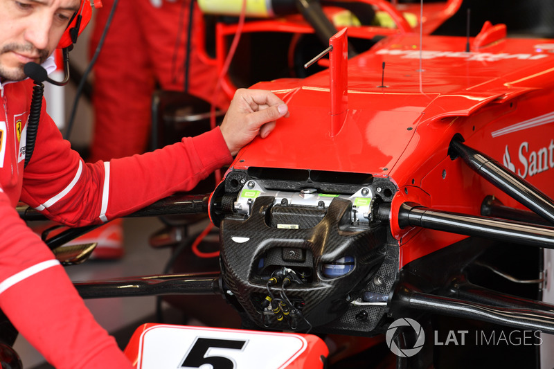 Ferrari SF70H: Dämpfer und Aufhängung