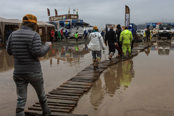 Inundación en el Bivouac en Oruro