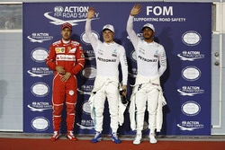 Polesitter: Valtteri Bottas, Mercedes AMG, tweede Lewis Hamilton, Mercedes AMG, derde Sebastian Vett