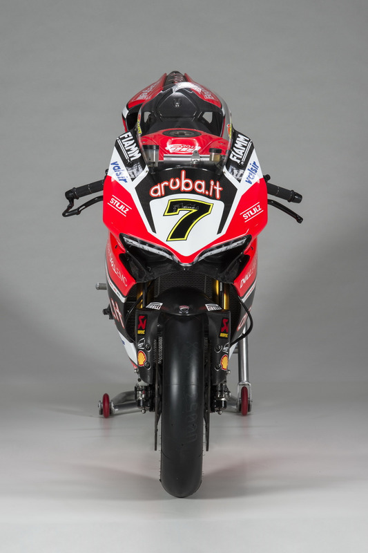 La moto de Chaz Davies, Ducati Team