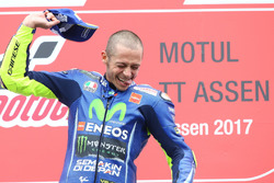Podium : le vainqueur Valentino Rossi, Yamaha Factory Racing