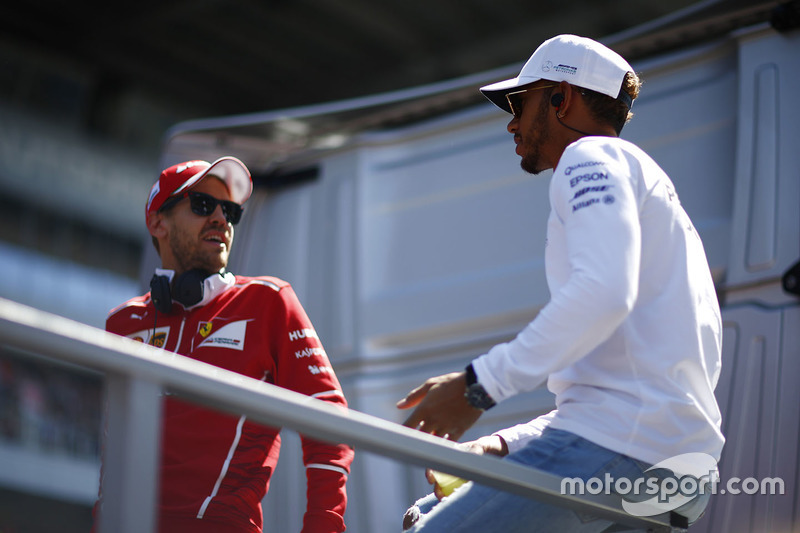 Sebastian Vettel y Lewis Hamilton