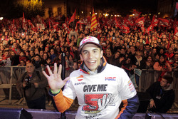 Марк Маркес, Repsol Honda Team, святкує здобутий титул Чемпіона світу у Сервері, Іспанія