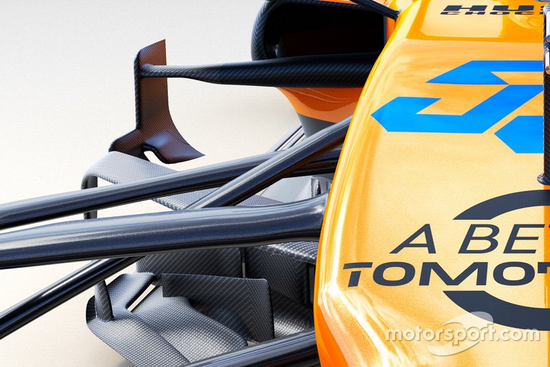 Detalle del McLaren MCL34