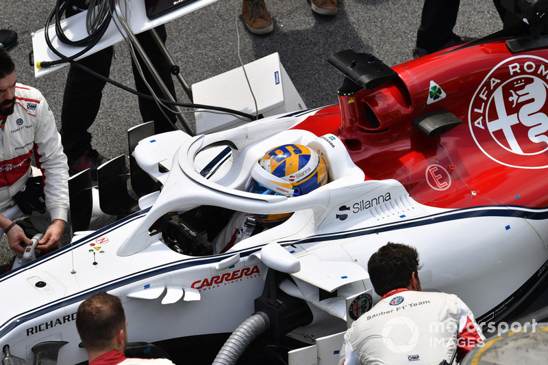 Marcus Ericsson, Alfa Romeo Sauber C37 on the grid 