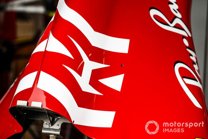 Marca de Philip Morris Mission Winnow en el Ferrari SF71H